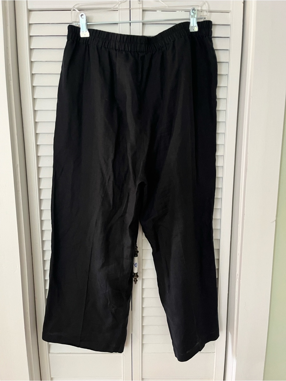 Eileen Fisher Organic Linen Wide Leg Capris Sz Medium - Picture 5 of 7